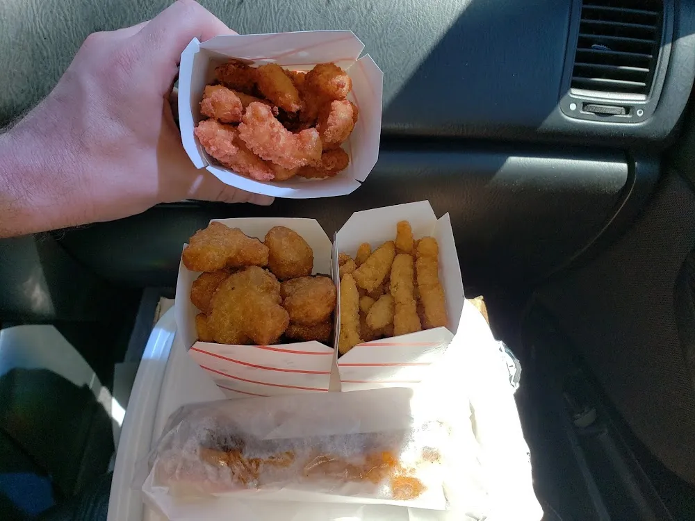 Fried Shrimp Fried Mushrooms and Fried Clam Strips